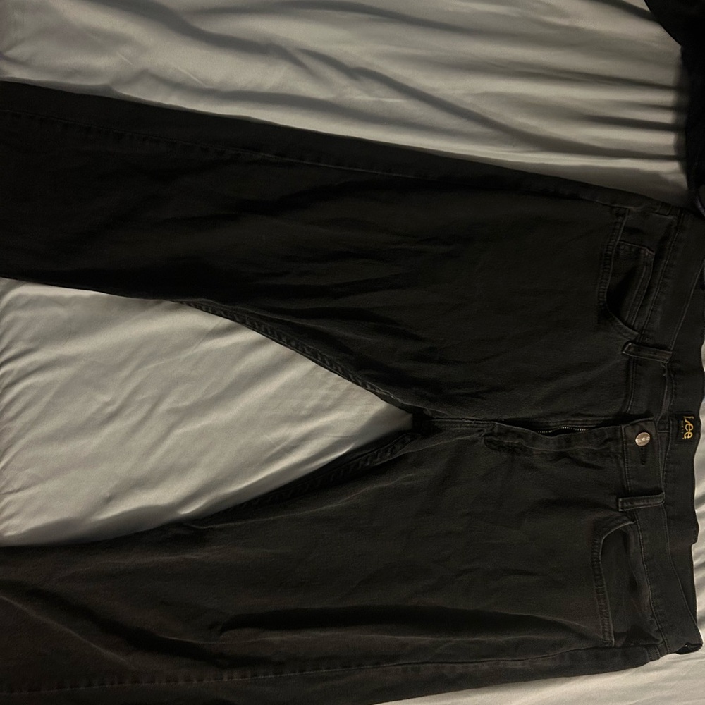 Lees black straight pants
